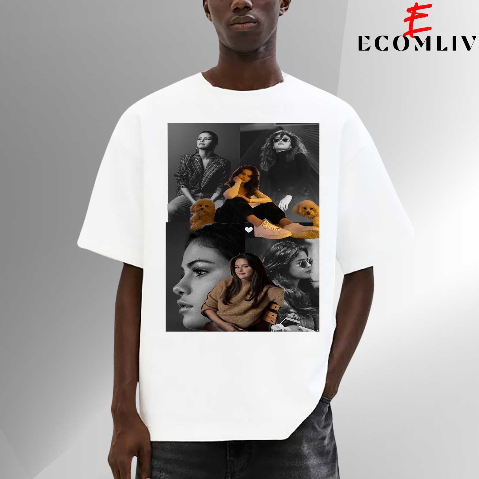 Selena Gomez Vintage Graphic Tee, Unisex Pop Concert T-Shirt
